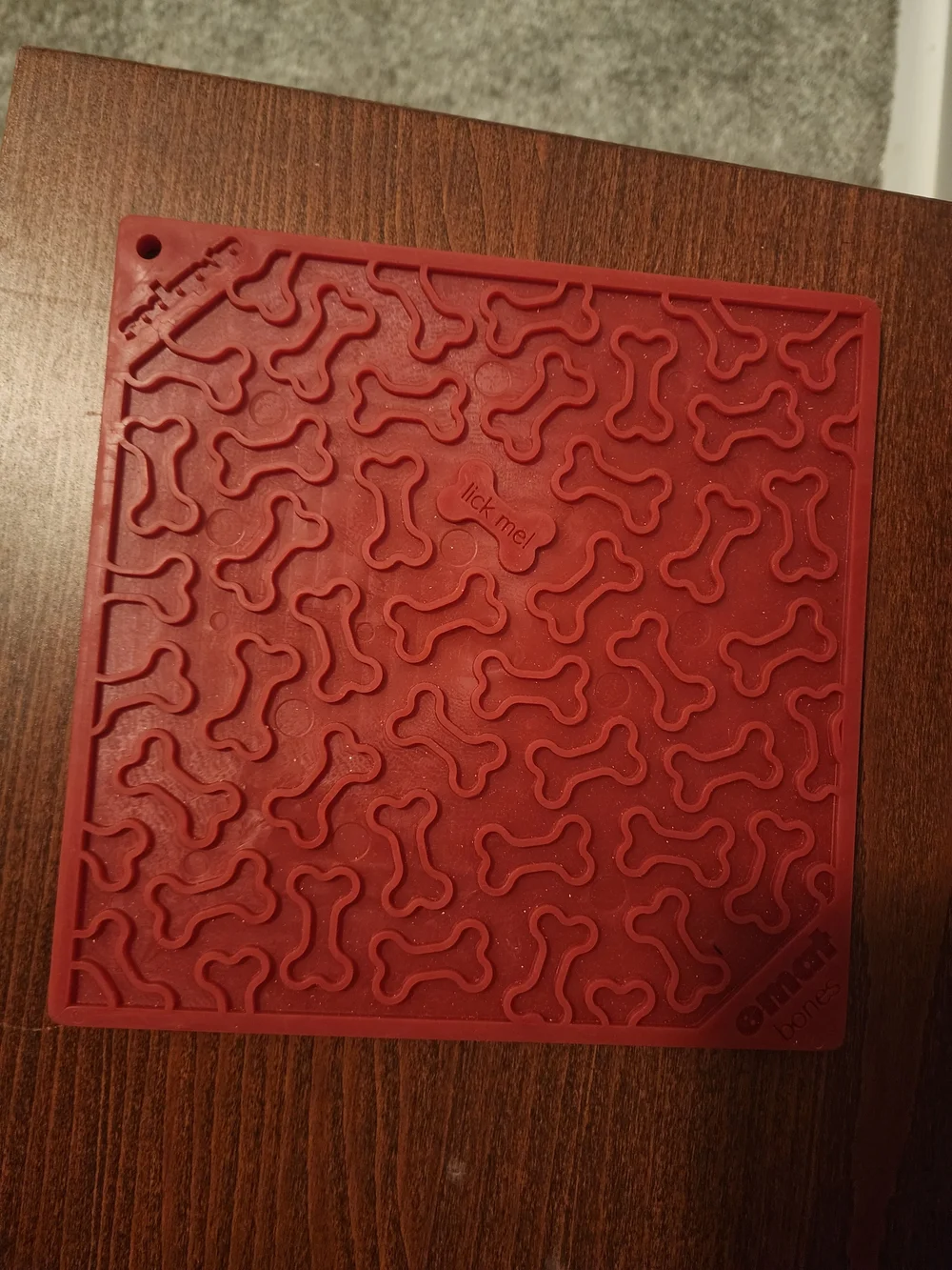 Lickimat Red Slow-Feed Dog Treat Mat